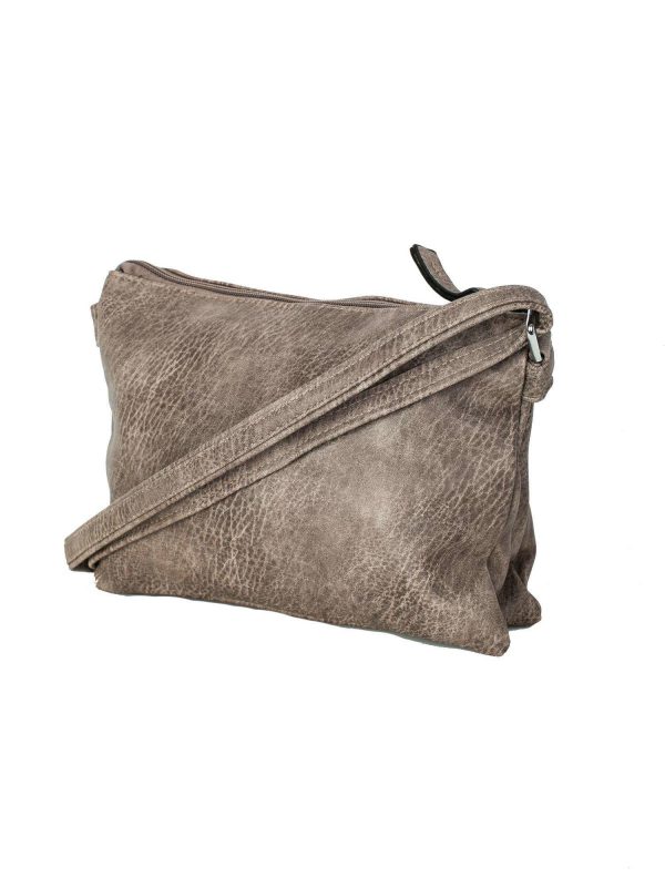 Grey-brown eco leather mailcase