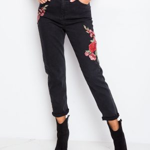 RUE PARIS Black jeans Shannie