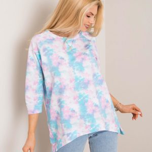 Turquoise and pink sweatshirt Katherine RUE PARIS