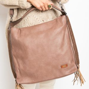 Dirty Pink Tassel Bag