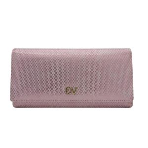 Pink oblong women's wallet