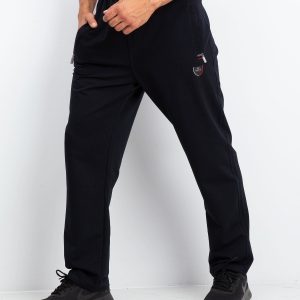 TOMMY LIFE Men's sweatpants plus size navy blue