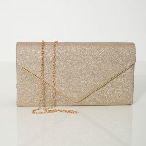 Light Gold Glitter Evening Handbag