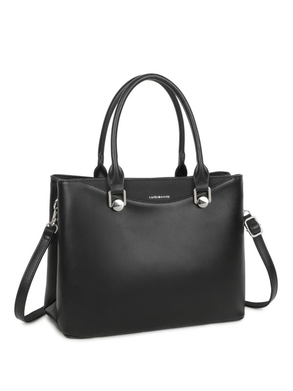 Black women's bag made of eco-leather LUIGISANTO