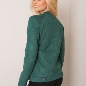 Dark green eco-suede jacket Hannah STITCH & SOUL