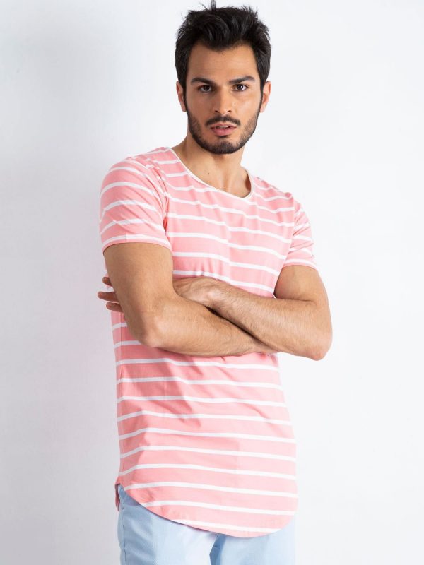 Pink and white t-shirt for men Whipped