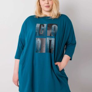 Sea loose blouse with Celeste applique