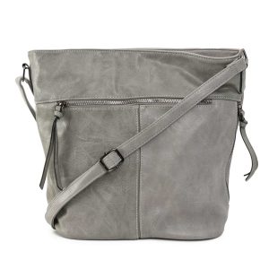 Light gray eco-leather women's handbag