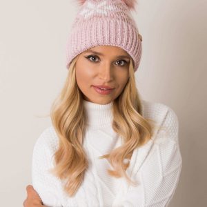 Pale pink winter hat RUE PARIS