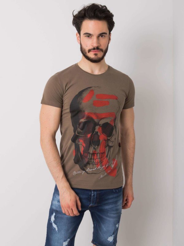 Khaki T-shirt for men Javier