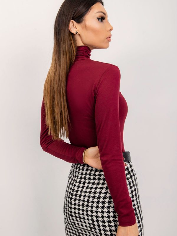 RUE PARIS Burgundy blouse Gemma