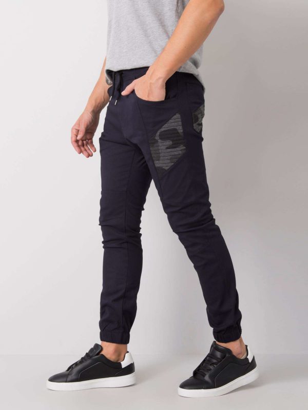 Navy blue pants for men Scott