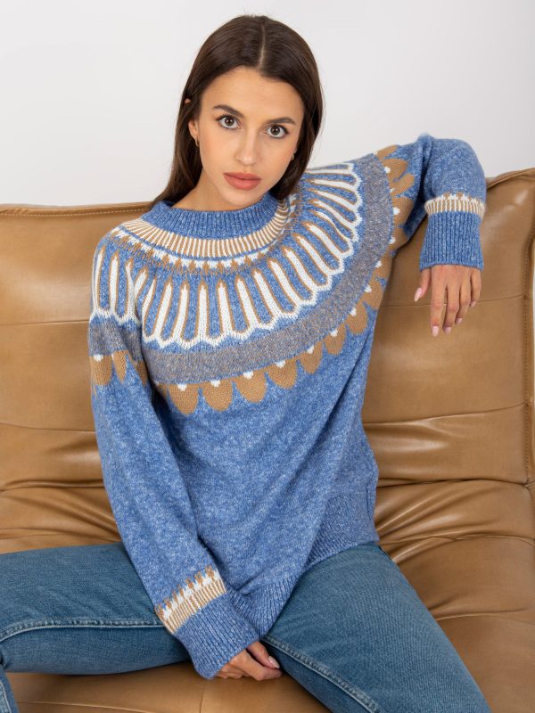 Wholesale Blue classic sweater RUE PARIS