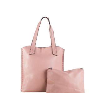 Wholesale Light pink urban shoulder bag 2in1 with handles