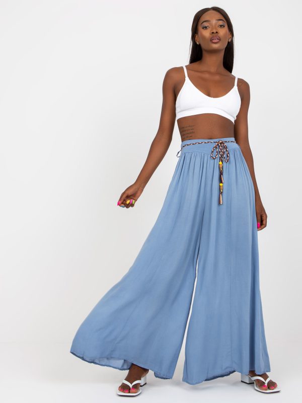 Wholesale Dirty blue palazzo pants Surie OCH BELLA