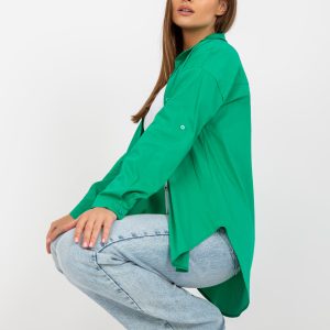 Wholesale Green Classic Long Sleeve Shirt