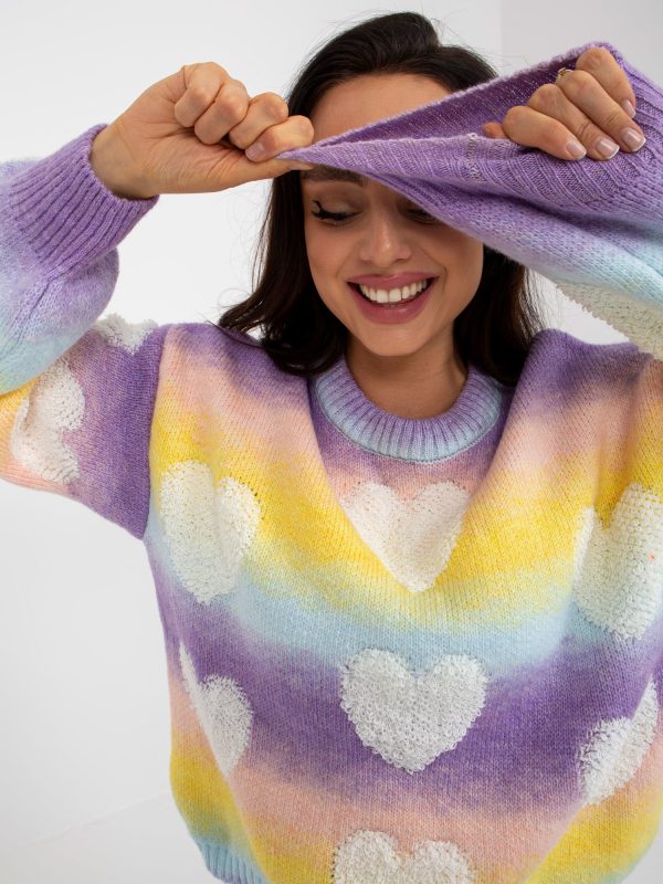 Wholesale Classic women's sweater ombre with applique