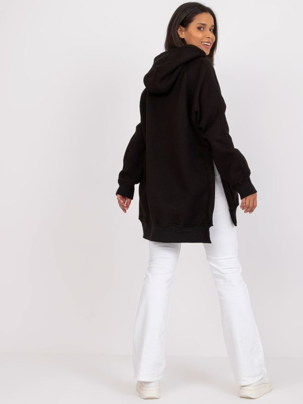 Wholesale Black oversized sweatshirt by Michaella