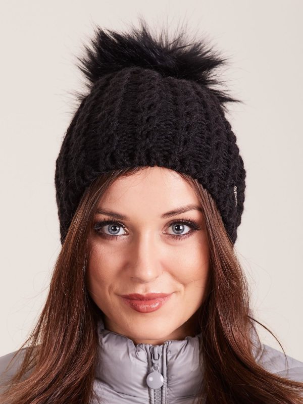 Wholesale Black knitted hat