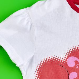 Wholesale White tunic for girl with MINNIE MOUSE motif