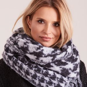 Wholesale Black Houndstooth Scarf