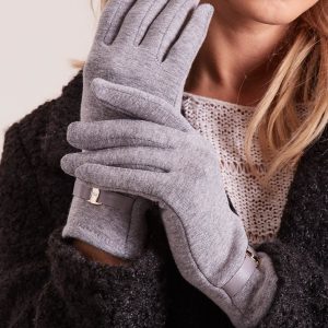 Wholesale Grey Elegant Gloves