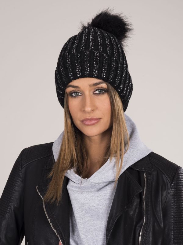 Wholesale Black Insulated Cap with Tassel