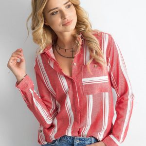 Wholesale Red Striped Shirt