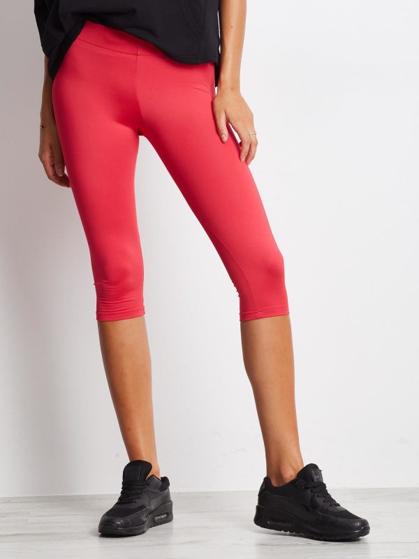 Wholesale Short lightly insulated fuchsia sports leggings