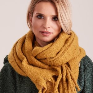 Wholesale Mustard Knitted Scarf