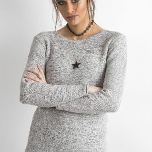 Wholesale Grey melange sweater