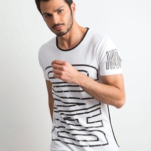 Wholesale White T-shirt for men with print