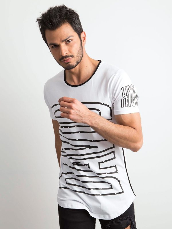 Wholesale White T-shirt for men with print