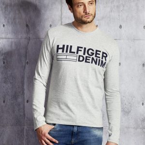 Wholesale TOMMY HILFIGER Men's Grey Print Blouse