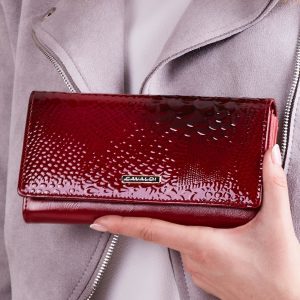 Wholesale Red Patent Women Leather Wallet