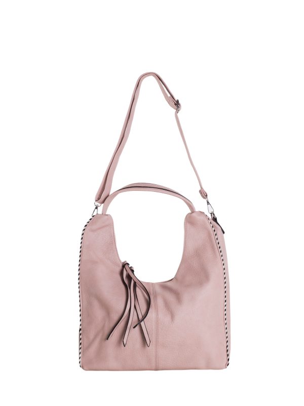 Wholesale Hellrosa Damen Schultertasche mit langem Riemen