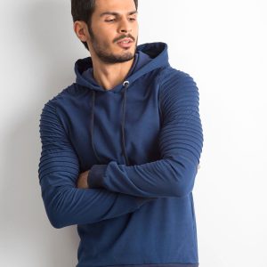 Wholesale Blue cotton sweatshirt for men