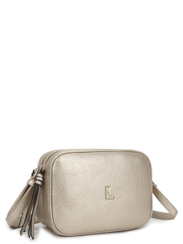 Wholesale LUIGISANTO Gold Messenger Bag with Long Strap