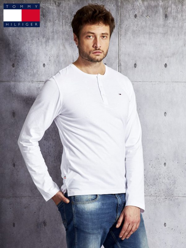 Wholesale TOMMY HILFIGER Men's white blouse with buttons