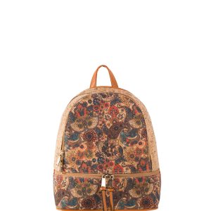 Wholesale Light Brown Women's Backpack with Motif