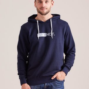 Wholesale Navy blue sweatshirt for man with hood