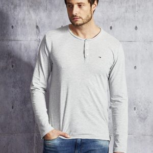 Wholesale TOMMY HILFIGER Men's Grey blouse with buttons