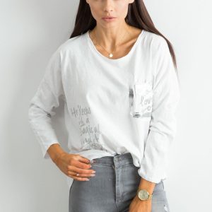 Wholesale Women's white loose blouse