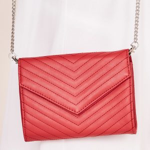 Wholesale Red clutch bag on chain