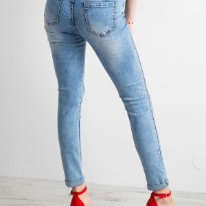 Wholesale Blue women's slim fit jeans