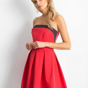 Wholesale Coral flared dress