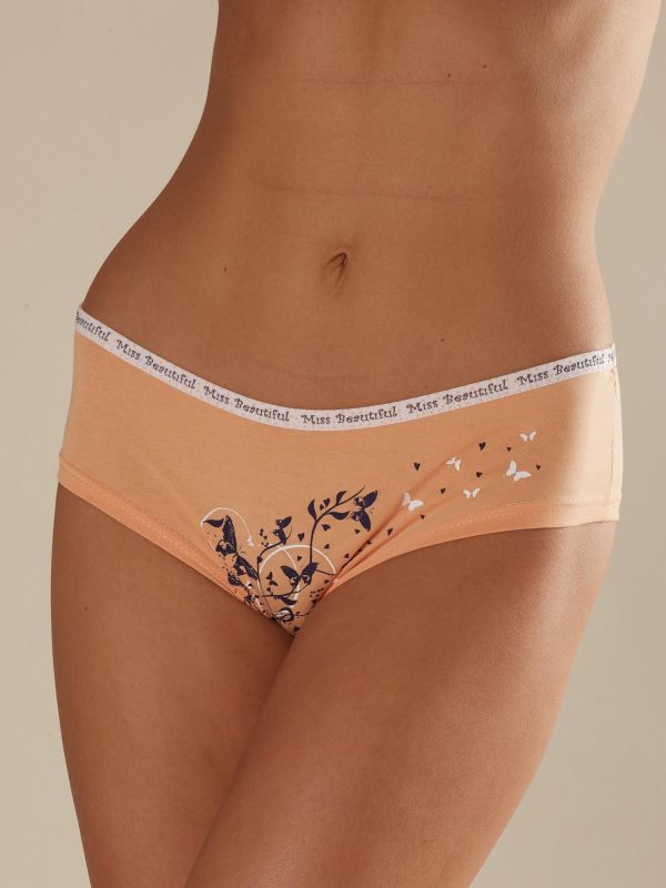 Wholesale Apricot panties shorts with print