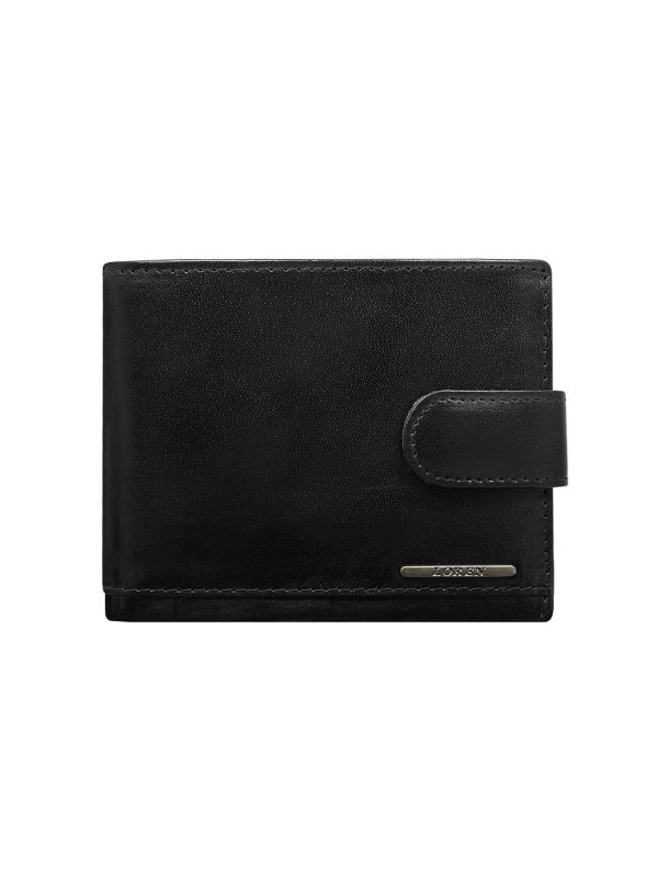 Wholesale Black Horizontal Leather Men's Wallet