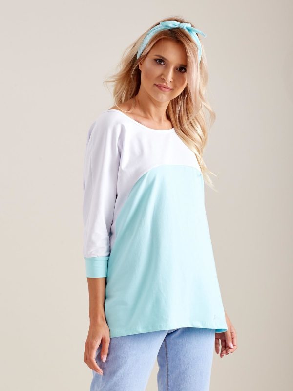 Wholesale Light blue oversized blouse