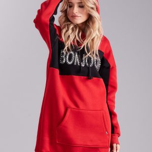 Wholesale Red Hooded Dress